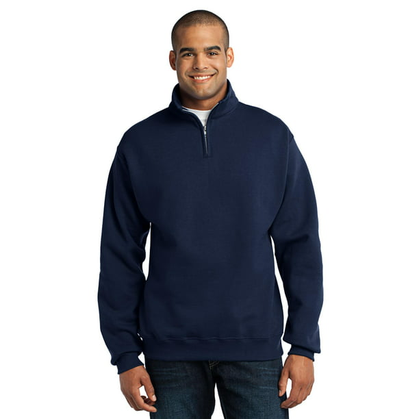 Jerzees Mens Super Sweats 1/4-Zip Sweatshirt with Cadet Collar